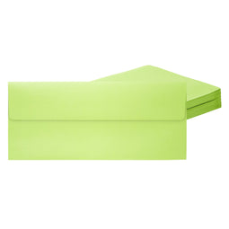 50 Pack #10 Business Envelopes for Invitations, Green Metallic with Square Flap (4 1/8 x 9 1/2 In)