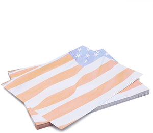 American Flag Stationery Paper for Letter Writing, 4th of July  (8.5 x 11 In, 96 Sheets)
