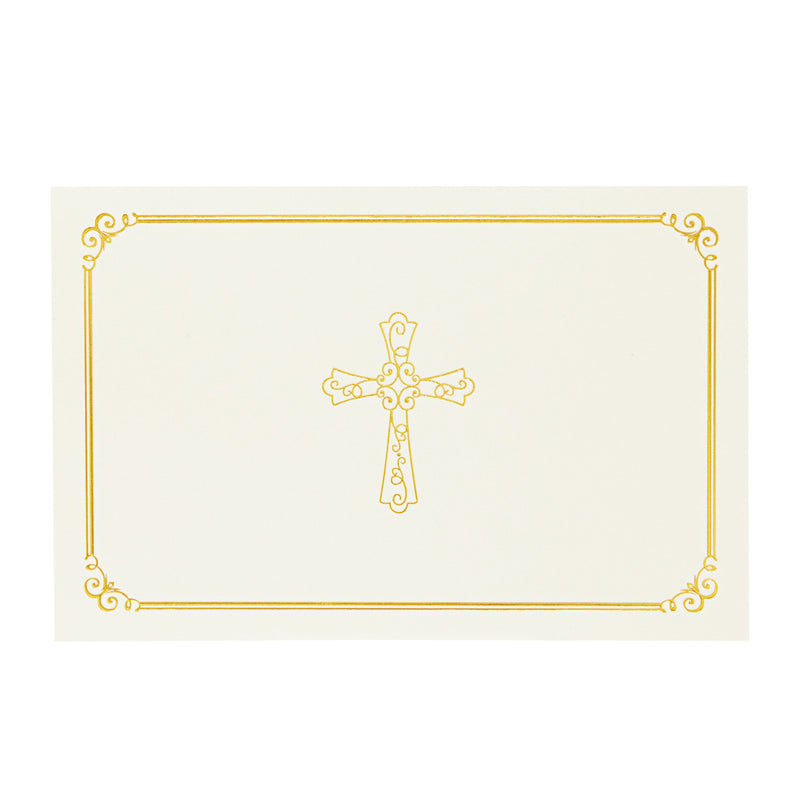Gold Foil Letter W Personalized Blank Note Cards with Envelopes 4x6, Initial W Monogrammed Stationery Set (Ivory, 24 Pack)