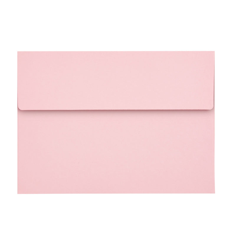 200-Pack 5x7-Inch Pink Envelopes with Square Flap and Peel and Press Closure for For Birthday, Wedding, and Anniversary Party Invitations, Greeting Cards, Thank You Notes