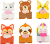 Animal Valentine Gram Cards for Kids, Candy Holder for Classroom Exchange (36 Pack)