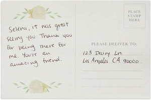 Sympathy Thank You Postcards, Blank (4 x 6 Inches, 100 Pack)