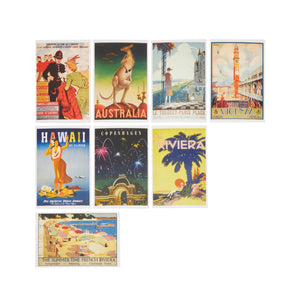 Vintage Travel Postcards Bulk for Mailing and Decor, 20 Designs (4x6 In, 40 Pack)