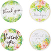 Thank You Stickers Roll with Tropical Leaves (1.5 Inches, 1000 Pack)