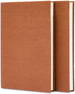 Hardbound Lined Journals, 144 Sheets, 288 Pages, A5 Size (Brown, 2 Pack)
