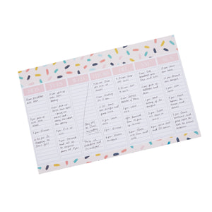 Weekly To Do Desk Planner Notepad, Tear Off Calendar Pad, 13 Designs (11 x 17 In)