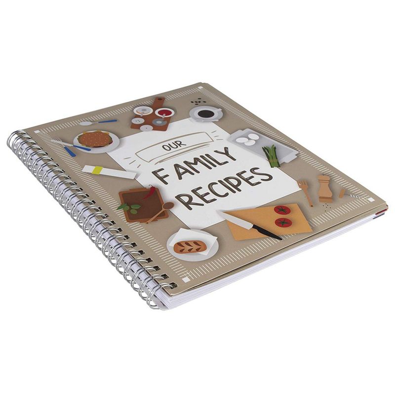 Family Recipes: Blank Recipe Book To Write In - Big Empty Two Page