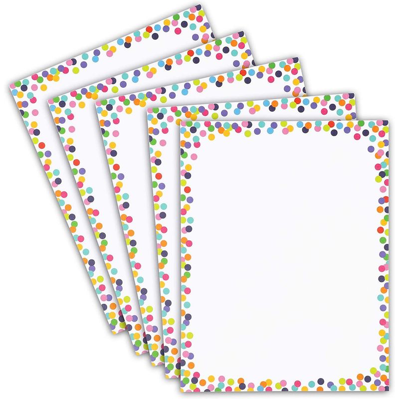 Confetti Stationery Paper for Writing Letters, Printing (8.5 x 11