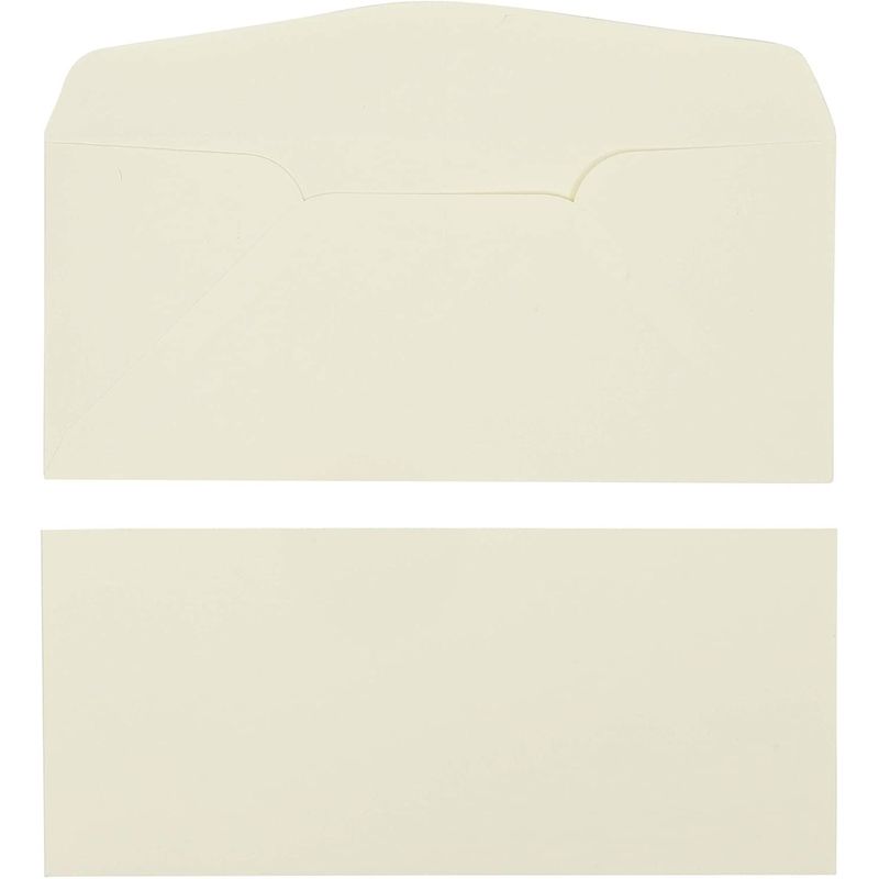 Ecru and Black Premium Stationery Paper Set, Letter Size (24 Envelopes, 48 Sheets)