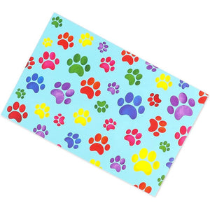 Colorful Paw Prints Postcards for Home, School Classroom (6 x 4 In, 48 Pack)