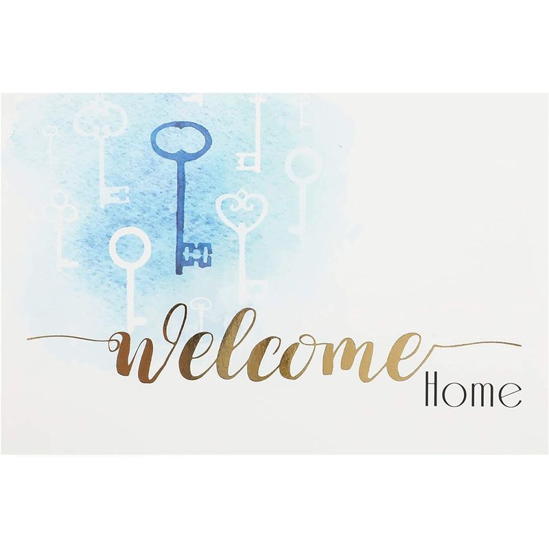 Blank Greeting Cards and Envelopes for Realtors, Welcome Home (4 x 6 In, 48 Pack)