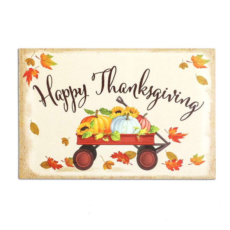 Happy Thanksgiving Postcards, Fall Postcard Set (6 x 4 In, 96 Pack)