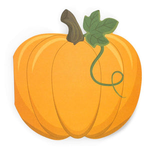 Pumpkin Shaped Notecards and Gold Foil Envelopes (4.75 x 4.75 In, 24 Pack)