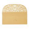 Gold Money Envelopes for Cash Gifts, Laser Cut Holders for Currency for Wedding, Birthday (6.8x3.3 In, 36 Pack)