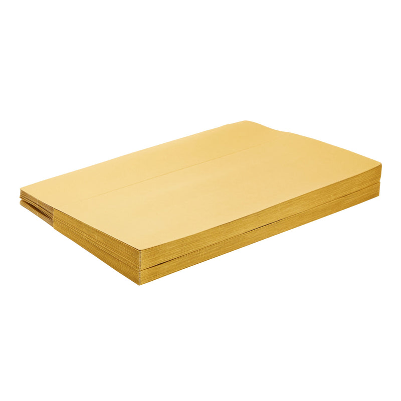 50 Pack #10 Business Envelopes for Invitations, Gold Metallic with Square Flap (4 1/8 x 9 1/2 In)