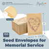 Seed Envelopes for Memorial Service, Gone But Not Forgotten (3.5 x 5 in, 100 Pack)